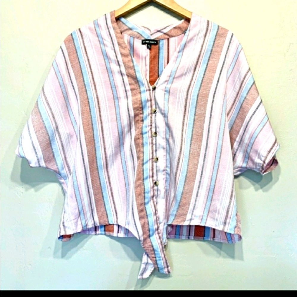 Tie knot shirt blouse